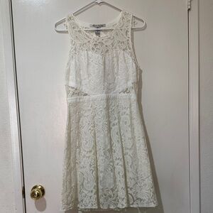 American Rag White Lace Mini Dress